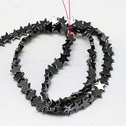 Electroplate Non-magnetic Synthetic Hematite Beads Strands&nbsp;G-J173-4x4mm-05