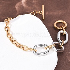 201 Stainless Steel Chain Bracelets&nbsp;LS-BJEW-P378-01B-A