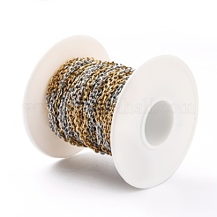 Two Tone 304 Stainless Steel Cable Chains&nbsp;CHS-B001-26
