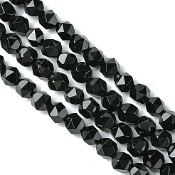 Natural Black Onyx Beads Strands&nbsp;G-K066-13-6mm