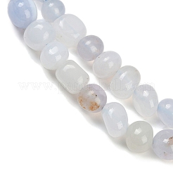 Nature Blue chalcedony Beads Strands&nbsp;G-D303-01