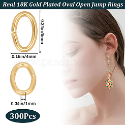 300Pcs Brass Open Jump Rings&nbsp;KK-BBC0012-39