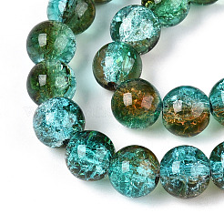 Crackle Glass Beads Strands&nbsp;X-CCG-C002-8mm-06