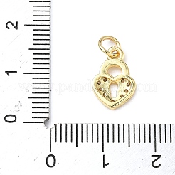 Brass Micro Pave Cubic Zirconia Pendants&nbsp;ZIRC-I356-38G