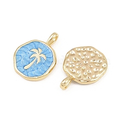 Brass Enamel Pendants&nbsp;KK-B157-15G-01