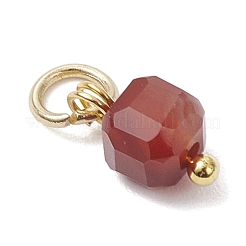 100Pcs 10 Styles Natural Stone Faceted Cube Charms&nbsp;PALLOY-JF04520-02