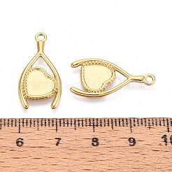304 Stainless Steel Pendant Cabochon Settings&nbsp;STAS-T067-07G
