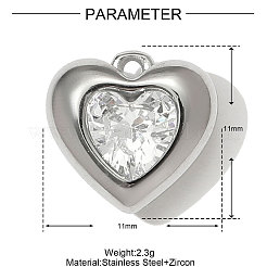 304 Stainless Steel Glass Pendants&nbsp;GLAA-OY001-37P