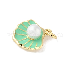 Brass Enamel Pendants&nbsp;KK-B148-03G-03