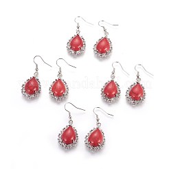 Synthetic Turquoise Dangle Earrings&nbsp;EJEW-XCP0001-23