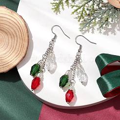 3Pcs Glass Beads Dangle Earrings&nbsp;EJEW-TA00456