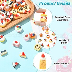 44Pcs 11 Styles Cake Miniature Ornaments&nbsp;DJEW-CJ0001-29