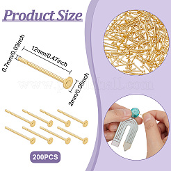 200Pcs 304 Stainless Steel Stud Earring Findings&nbsp;STAS-UN0062-57