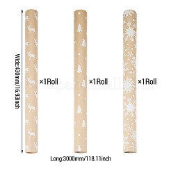 3 Rolls 3 Styles Christmas Gift Wrapping Paper&nbsp;DIY-TA0014-74