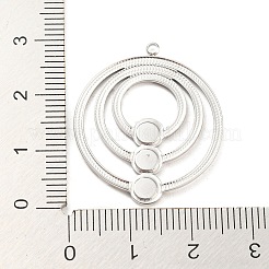 Non-Tarnish 304 Stainless Steel Pendant Cabochon Settings&nbsp;STAS-P333-03P