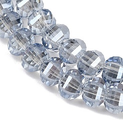 Electroplate Transparent Glass Beads Strands&nbsp;EGLA-B011-08A-PL04