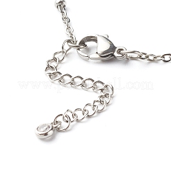 Tarnish Resistant 304 Stainless Steel Paperclip & Satellite Chains Bracelet Set&nbsp;X-BJEW-JB06524