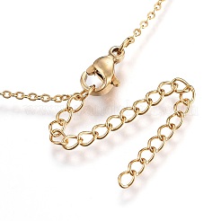 304 Stainless Steel Pendant Necklaces&nbsp;LS-NJEW-O108-29G