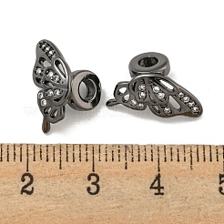 Brass Cubic Zirconia Beads&nbsp;KKB-L215-023B