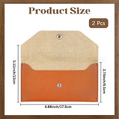 2Pcs PU Leather Wallets&nbsp;DIY-CL0001-14B