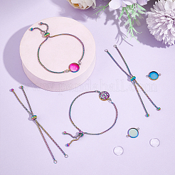 DIY Blank Dome Link Bracelet Making Kit&nbsp;DIY-UN0005-33