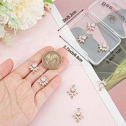 10Pcs K9 Glass Connector Charms&nbsp;FIND-BBC0002-95