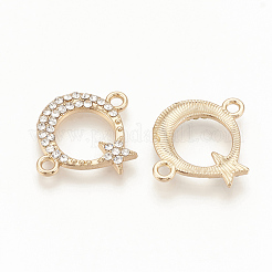 Alloy Rhinestone Links connectors&nbsp;X-ALRI-Q235-009G