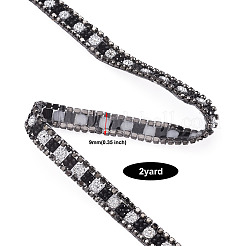 Hotfix with Two Rows Rhinestone&nbsp;DIY-BT0001-29