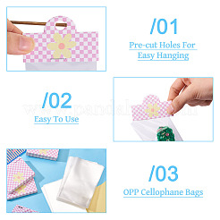 100Pcs Rectangle Polypropylene Cellophane Bags&nbsp;CDIS-TA0001-34C