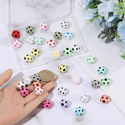 40Pcs 20 Colors Silicone Focal Beads&nbsp;SIL-SC0003-10