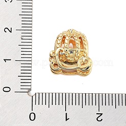 Rack Plating Hollow Brass European Beads&nbsp;KK-B097-03G