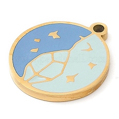 304 Stainless Steel Pendants&nbsp;STAS-F315-09G-10