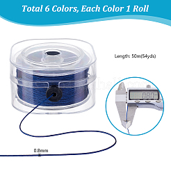 6 Rolls 6 Colors Polyester Threads&nbsp;OCOR-PH0005-89
