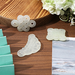 3Pcs 3 Styles Natural Xiuyan Jade Pendants&nbsp;DIY-CA0006-92