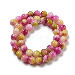 Natural Dyed Yellow Jade Beads Strands&nbsp;G-Q160-A01-01A
