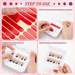 20Pcs Transparent Plastic Nail Art Tool Storage Box&nbsp;CON-BC0007-03C