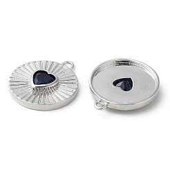 Real Platinum Plated Brass Pendants&nbsp;KK-F862-02P-03