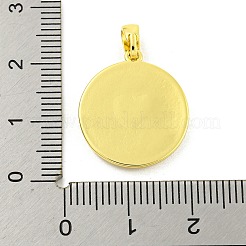 Brass Pave Shell Pendants&nbsp;KK-P263-01A-G