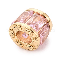 304 Stainless Steel Cubic Zirconia European Beads&nbsp;STAS-N128-01G-04