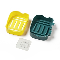 Plastic Wall Mounted Self Draining Soap Boxes&nbsp;DJEW-G029-02B