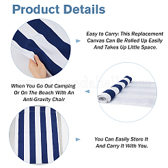 2Pcs Stripe Pattern Chair Canvas Cloth&nbsp;AJEW-HS0001-42