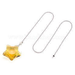 Star Glass Charms Ceiling Fan Pull Chain Extenders&nbsp;HJEW-TAC0162