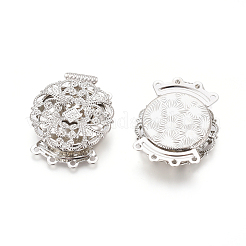 Brass Box Clasps&nbsp;KK-L053-03P