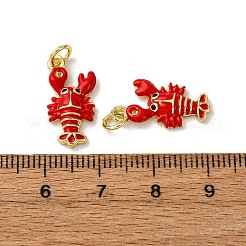 Brass Micro Pave Cubic Zirconia Pendants&nbsp;KK-F911-19G-02