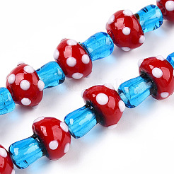 Handmade Lampwork Beads Strands&nbsp;X-LAMP-N024-09D