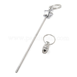 Iron Beadable Keychain Bar&nbsp;IFIN-F164-03A