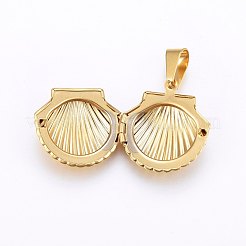 Ion Plating(IP) 316 Stainless Steel Locket Pendants&nbsp;X-STAS-O103-38G