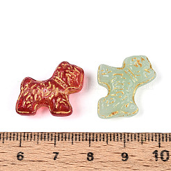 Baking Paint Transparent Glass Beads&nbsp;DGLA-N018-23