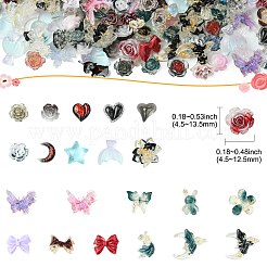 200pcs Resin Nail Art Decoration&nbsp;CRES-CJC0030-004