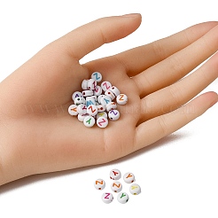 520Pcs 26 Style Craft Acrylic Horizontal Hole Letter Beads&nbsp;SACR-YW0001-50